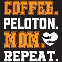 café peloton maman répéter vecteur