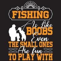 la pêche c'est comme les seins même les petits sont de la fourrure pour jouer avec vecteur