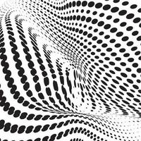 Fond monochrome abstrait 3D avec motif vectoriel de points, thème technologique, flux pointillé dimensionnel en perspective, données volumineuses, nanotechnologie.