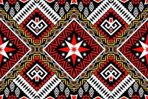 motif traditionnel oriental ethnique géométrique.figure style de broderie tribale.design pour papier peint, vêtements, emballage, tissu, illustration vectorielle vecteur