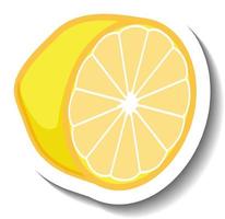 citron haché en style cartoon vecteur