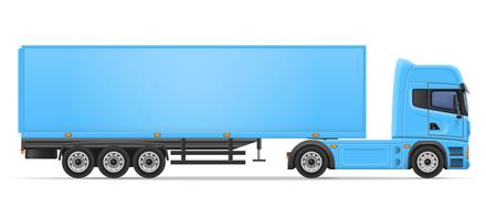 illustration vectorielle de camion semi remorque