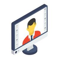 concepts de webinaire à la mode vecteur