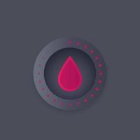 icône de vecteur de test sanguin