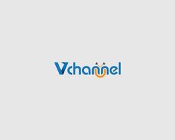 modèle de conception de logo de canal v vecteur