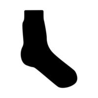 icône de couleur noire chaussette. vecteur