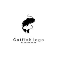 vecteur de logo de poisson-chat, logo de restaurant