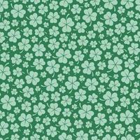 modèle sans couture de saint patrick avec des feuilles de trèfle vecteur