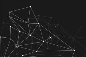 concept scientifique de nœud et de ligne. illustration de recherche de réseau d'affaires. espace sur motif cybernétique vecteur