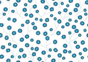 fond vectorielle continue avec motif floral sur fond blanc. reproductible horizontalement et verticalement. vecteur