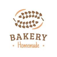 logo de la boulangerie vecteur