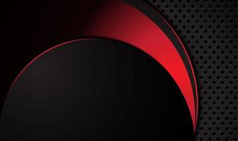 abstrait métallique rouge cadre noir mise en page design tech innovation concept background.vector. vecteur