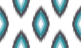 Motif ikat oriental ethnique géométrique design traditionnel pour le fond, tapis, papier peint, vêtements, emballage, batik, tissu, illustration vectorielle. style de broderie. vecteur