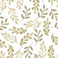 aquarelle feuille feuillage motif floral sans couture vecteur