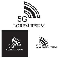 illustration de logo vectoriel modèle icône 5g