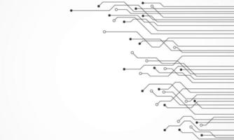 arrière-plan abstrait de la technologie, modèle de carte de circuit imprimé, puce électronique, ligne électrique vecteur