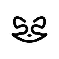 logo raton laveur contour vector illustration symbole icône