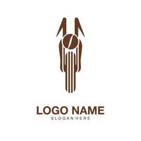 logo moto café minimaliste icône vecteur symbole design plat