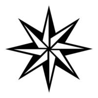 symbole rose des vents icônes de navigation boussole illustration vectorielle vecteur