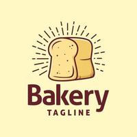 modèle de logo de boulangerie, adapté au logo du restaurant et du café vecteur