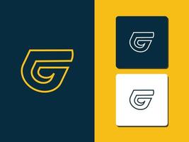 lettre g logo concept vecteur pro