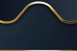 conception de bannière dorée avec luxe doré de style moderne minimaliste vecteur