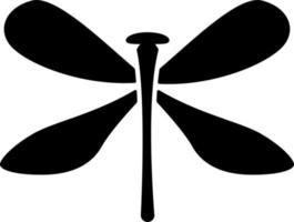 vecteur d'icône de glyphe d'insecte libellule