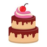 icône de vecteur de gâteau qui peut facilement modifier ou éditer