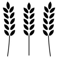 icône de blé couleur noire illustration vectorielle image style plat