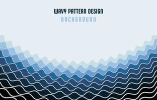 illustration de conception de motif ondulé abstrait style décoratif du modèle de nature de la mer. conception transparente pour l'arrière-plan de l'espace de copie. vecteur d'illustration