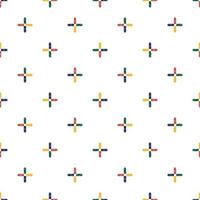 fond de forme de croix de paillettes multicolores sans couture, motif vectoriel de clin d'oeil, motif pour enfants