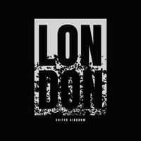 typographie d'illustration de londres. parfait pour la conception de t-shirt vecteur