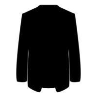 veste manteau icône noir couleur illustration vectorielle image de style plat vecteur