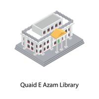 bibliothèque quaid e azam vecteur