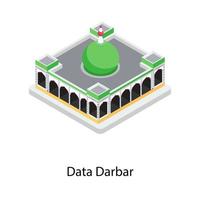 concepts de darbar de données vecteur