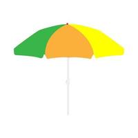 icône de parapluie de plage. couleur différente . vecteur