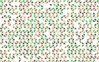 fond de vecteur vert clair, rouge avec des triangles.