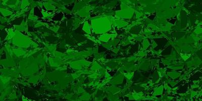 fond de vecteur vert foncé avec des formes polygonales.