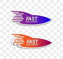 livraison rapide fusée logo illustration image vectorielle vecteur