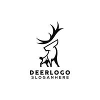 création de logo de cerf vecteur