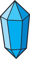 icône de cristal bleu vecteur