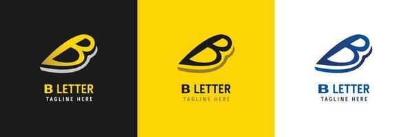 création de logo de lettre b vecteur