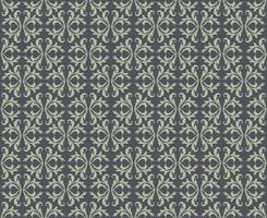 Motif de lignes orientales Ornement floral abstrait Fond tissu Swirl vecteur