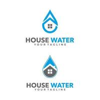 logo de la maison de l'eau vecteur