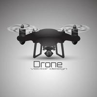 illustration vectorielle de drone de caméra vecteur