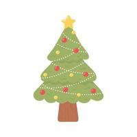 décoration d'arbre de Noël vecteur