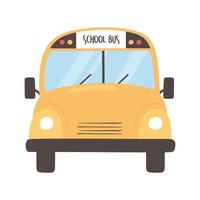 dessin animé d'autobus scolaire vecteur