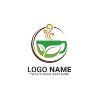 création de logo de café. logo moderne pour l'entreprise de café ou la communauté. vecteur