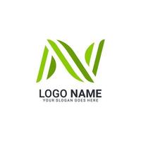 création de logo lettre n moderne. conception de logo modifiable vecteur
