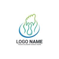 création de logo de massage. conception de logo modifiable vecteur